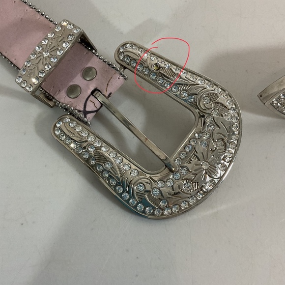 Blazin Roxx Women’s Western Camo/Pink Belt With Rhinestones Size M - Picture 5 of 6